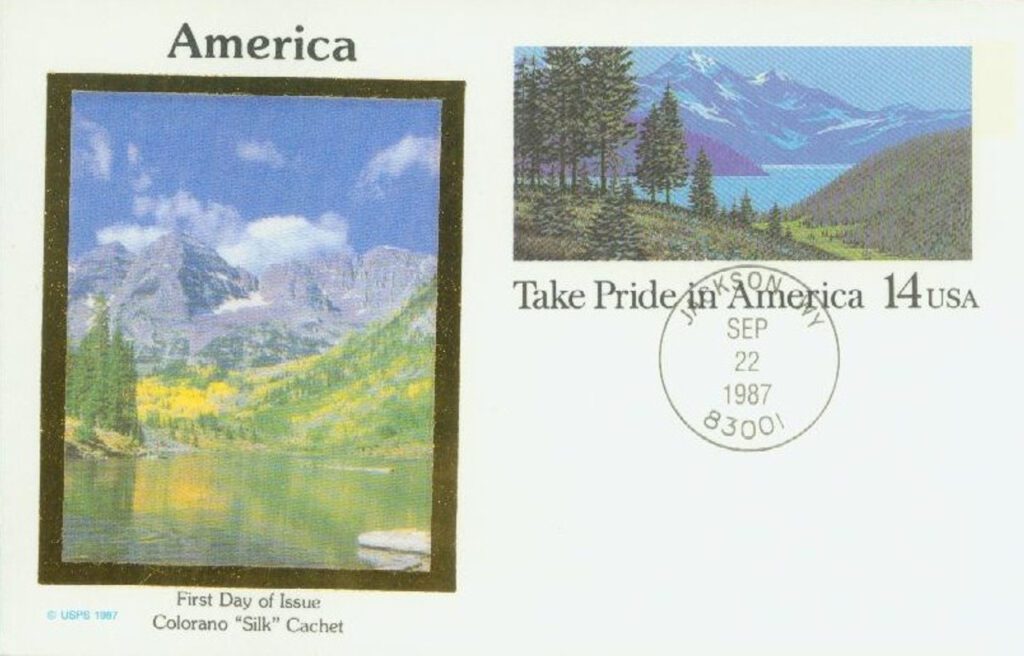 #UX118 - 1987 14c Postal Card - Pride in America