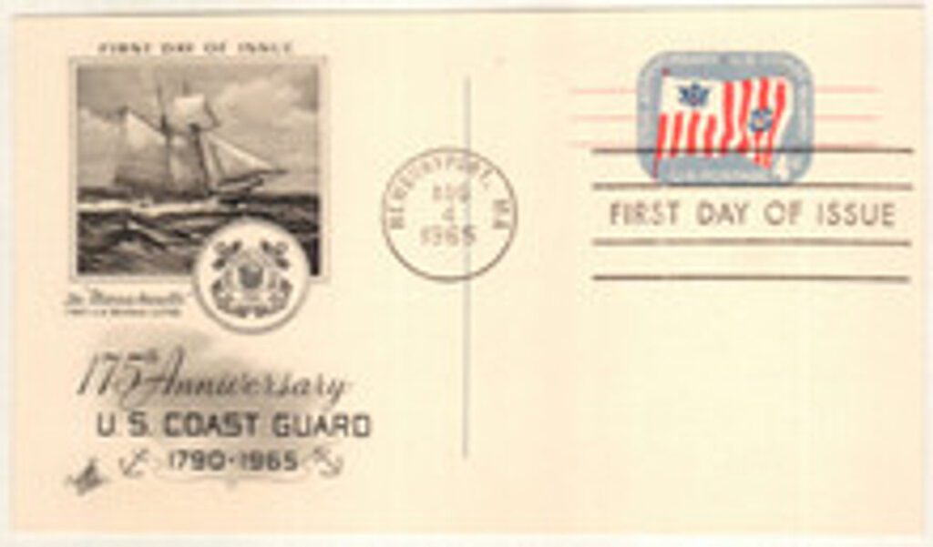 #UX52 - 1965 4c Postal Card - Coast Guard