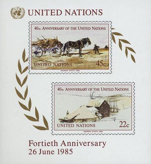 #UN449 - 1985 United Nations 40th Anniversary,S/S