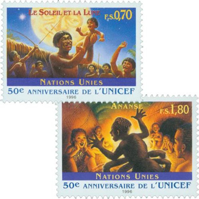 #UNG294-95 - 1996 UNICEF, 50th Anniversary