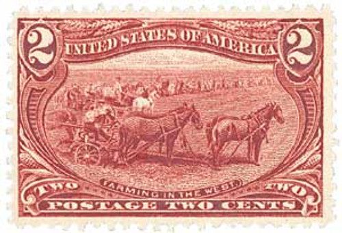 286 - 1898 2c Trans-Mississippi Exposition: Farming in the West