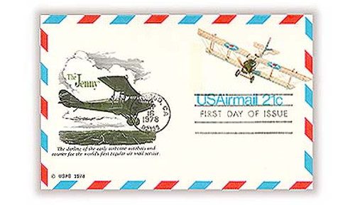 UXC17 - 1978 21c Air Mail Postal Card - Jenny