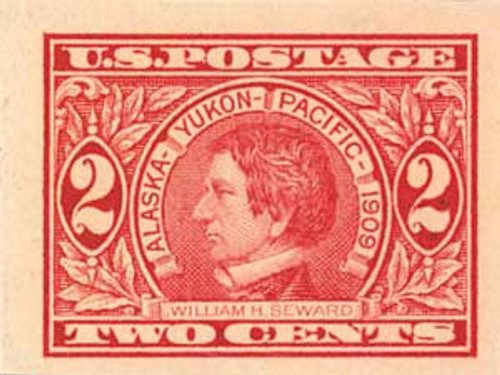 371 - 1909 2c Seward, carmine, imperforate