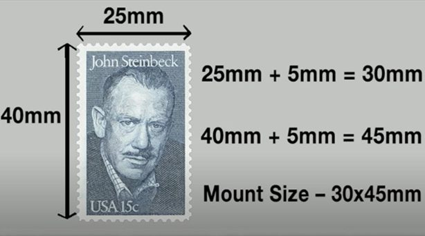 How to Measure Stamps for Mounts